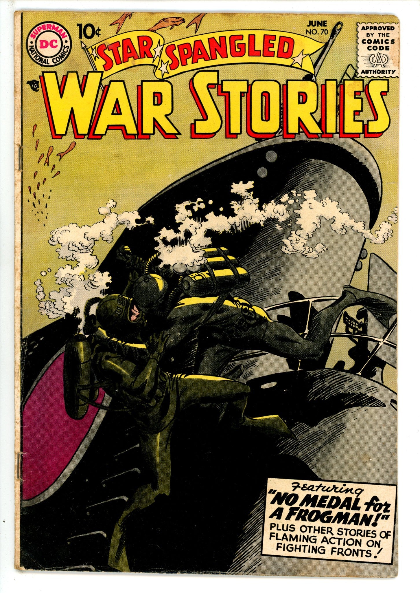 Star Spangled War Stories Vol 1 70 VG (1958)