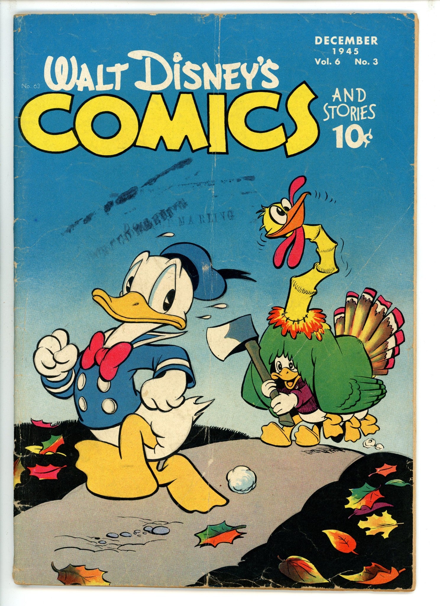 Walt Disney's Comics and Stories Vol 6 3 (63) VG- (1945)