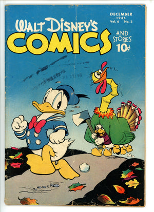 Walt Disney's Comics and Stories Vol 6 3 (63) VG- (1945)