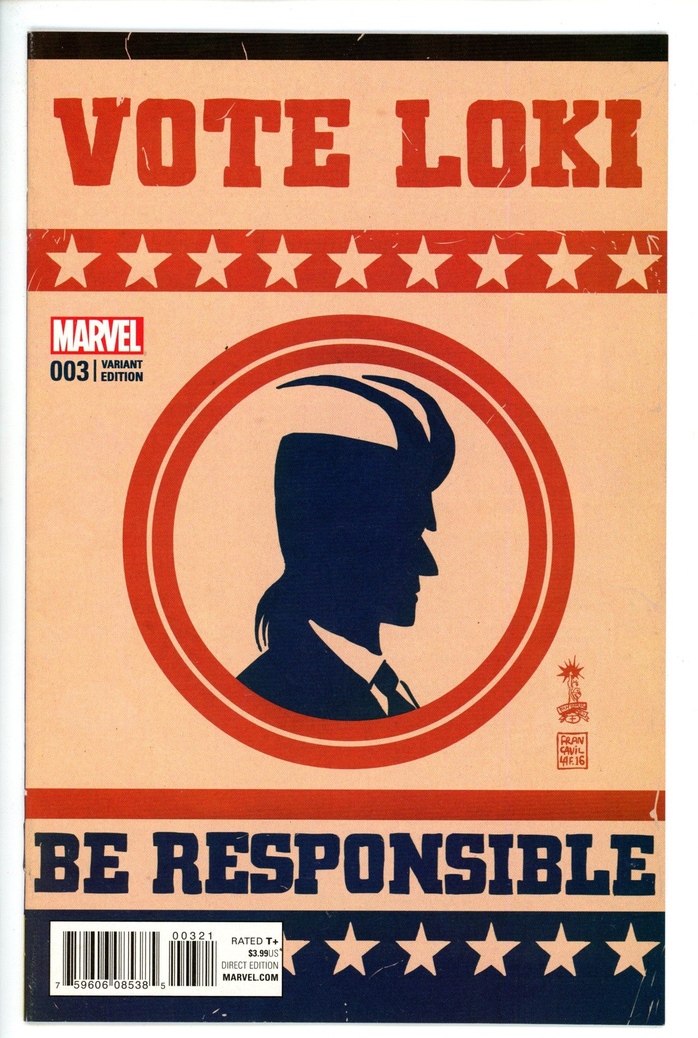 Vote Loki 3 Francavilla Variant VF-