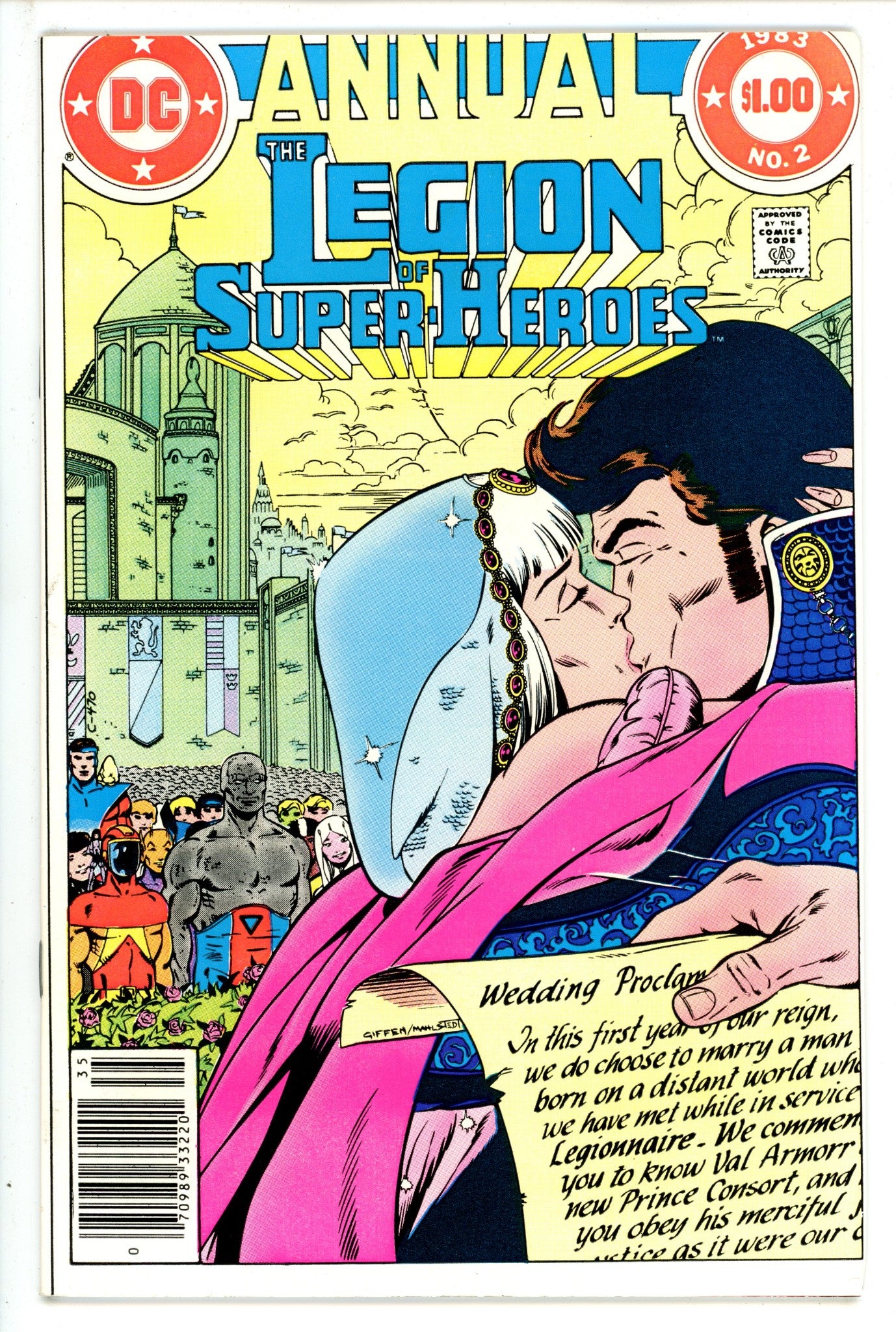 The Legion of Super-Heroes Annual Vol 2 2 Newsstand (1983)