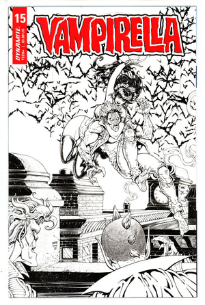 Vampirella Vol 6 15 Robson B&W Variant (2020)