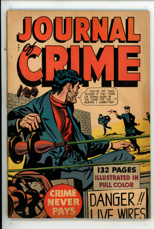 Journal of Crime 1 Back Cover Detached