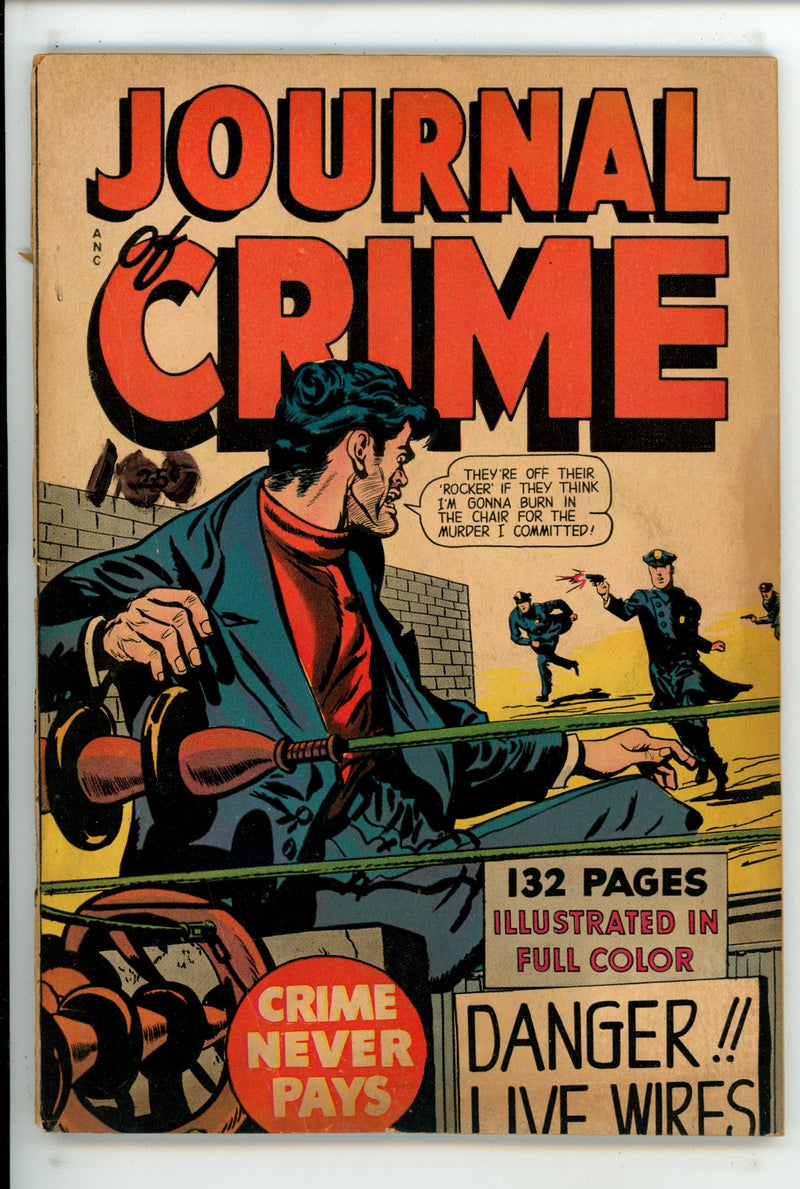 Journal of Crime 1 Back Cover Detached