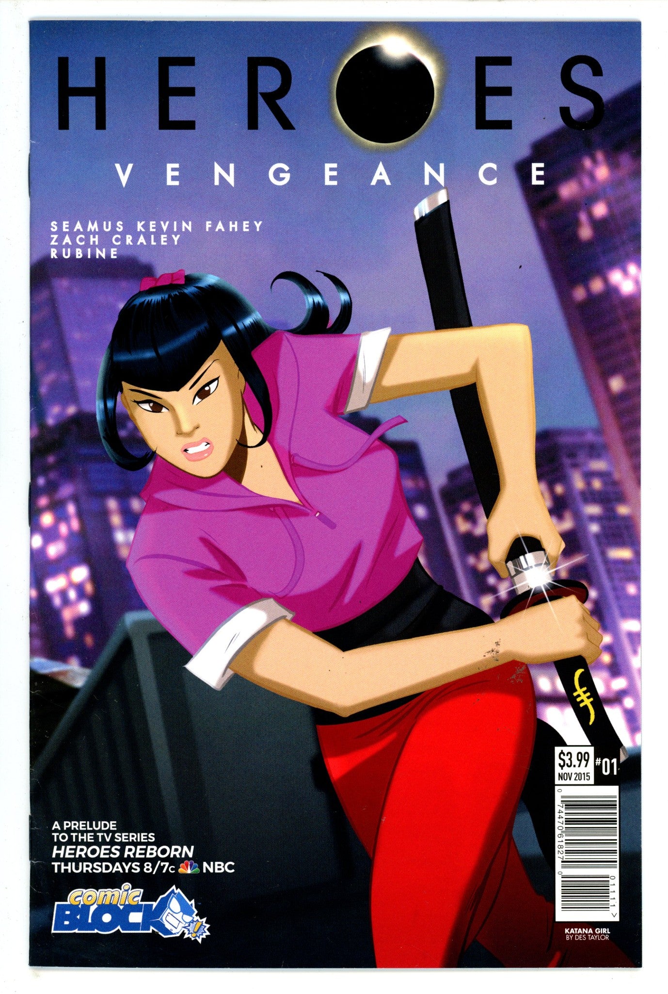 Heroes Vengeance 1 Taylor Exclusive Variant (2015)