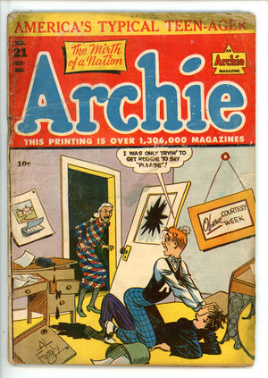 Archie Comics Vol 1 21 GD (1946)