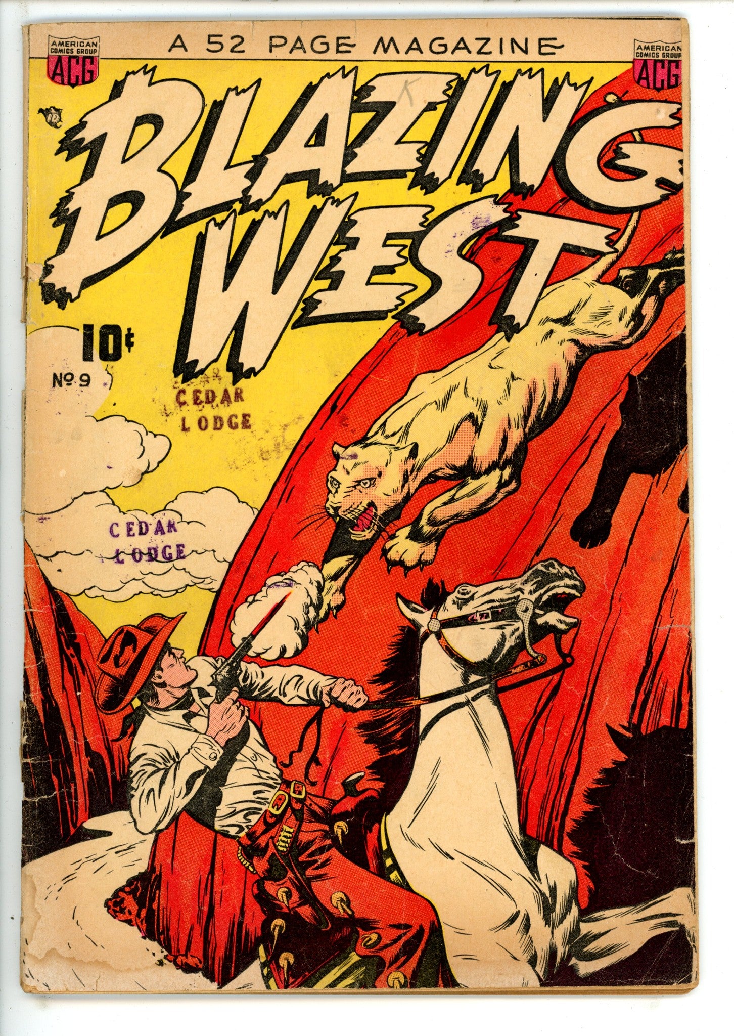 Blazing West 9 Canadian Price Variant FR (1950)