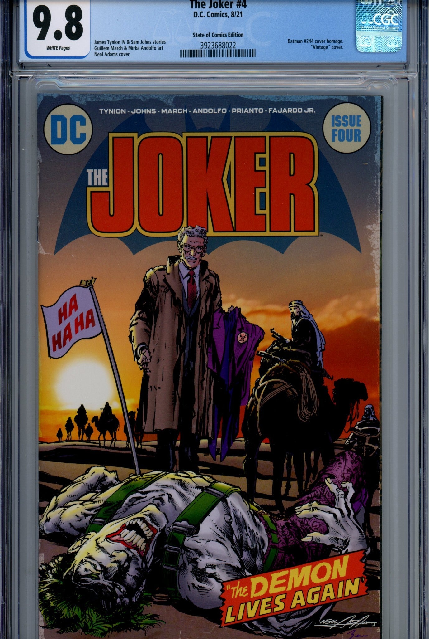 Joker Vol 2 4 Adams Exclusive Variant CGC 9.8 (2021)