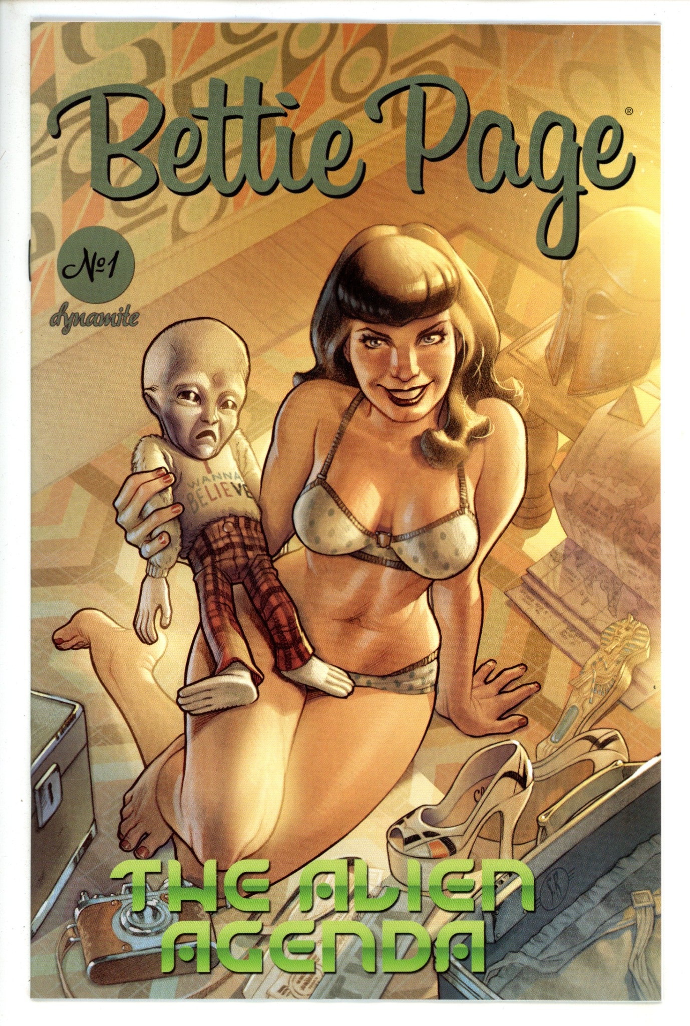 Bettie Page Alien Agenda 1 Roux Variant (2022)
