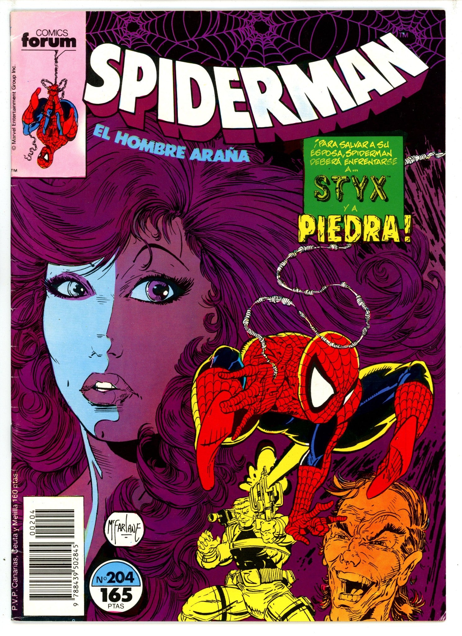 The Amazing Spider-Man Vol 1 309 Spider-Man El Hombre Arana Spain FN+ (1988)