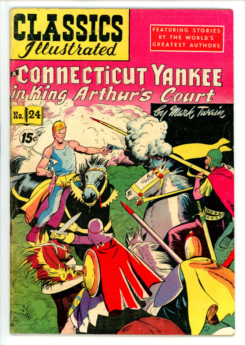 Classics Illustrated A Connecticut Yankee in King Arthur's Court 24 HRN 87 VG+