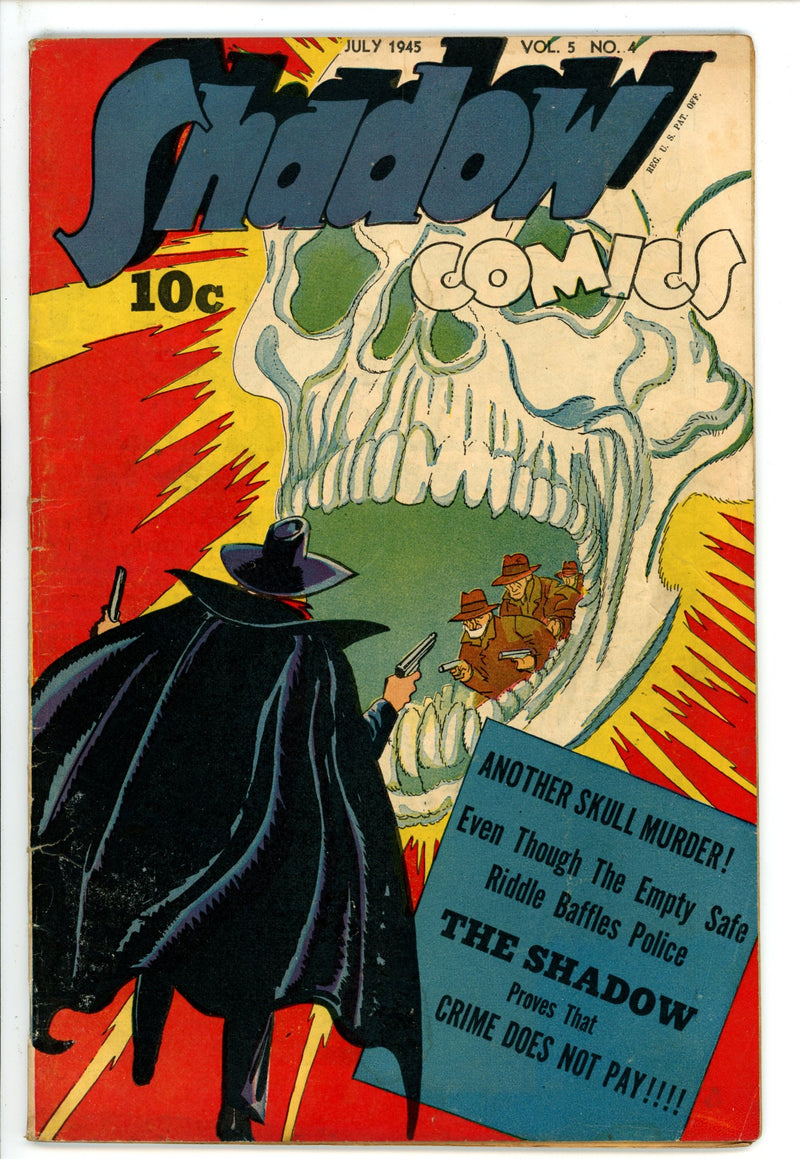 Shadow Comics Vol 5 4 Staple Added VG