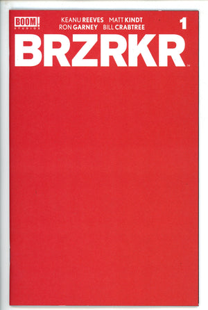 BRZRKR 1 Blank Variant-Boom-CaptCan Comics Inc