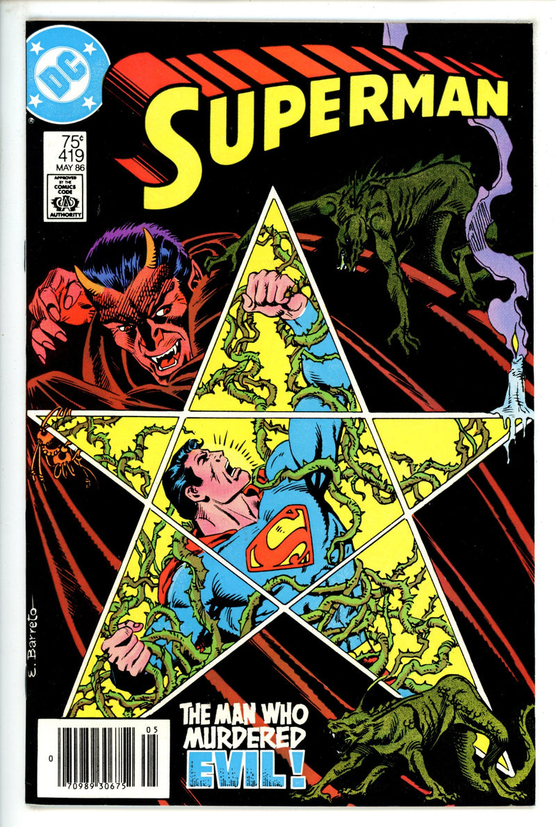 Superman Vol 1 419 Newsstand