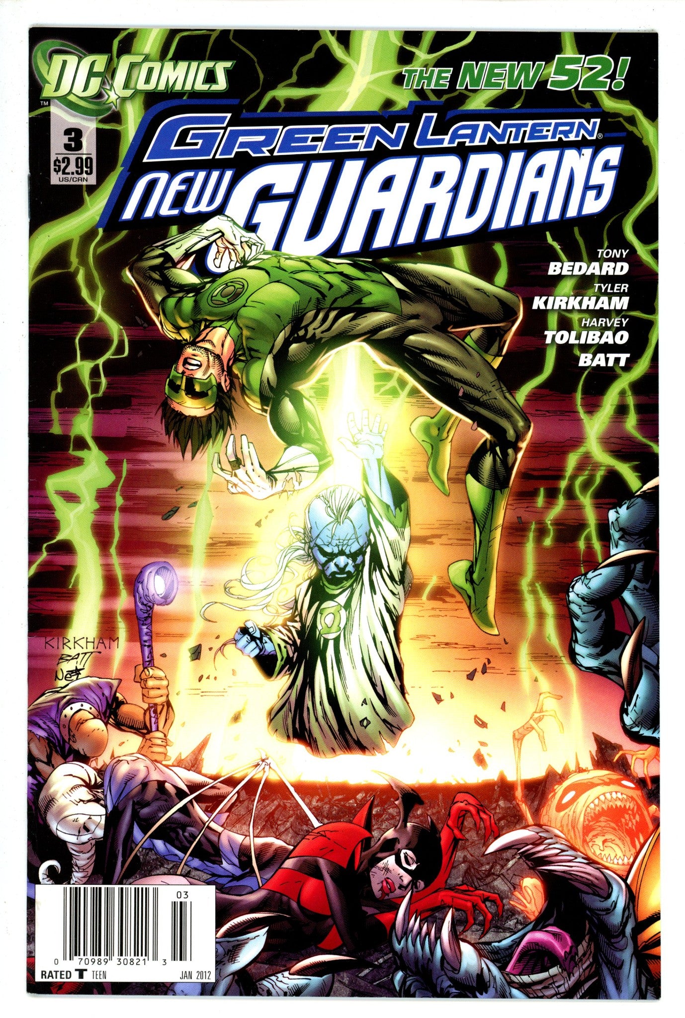 Green Lantern: New Guardians 3 Newsstand (2011)