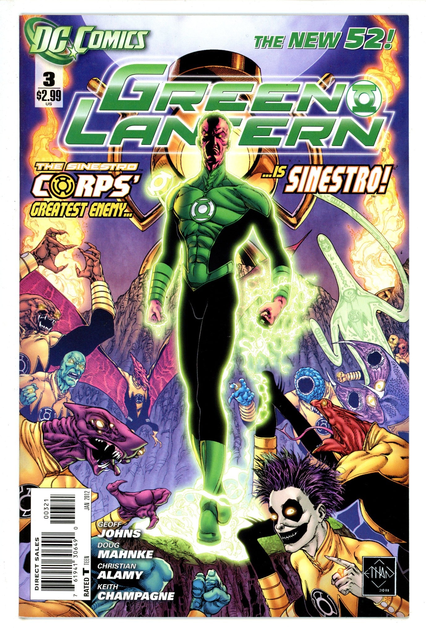 Green Lantern Vol 5 3 Sciver Variant (2011)