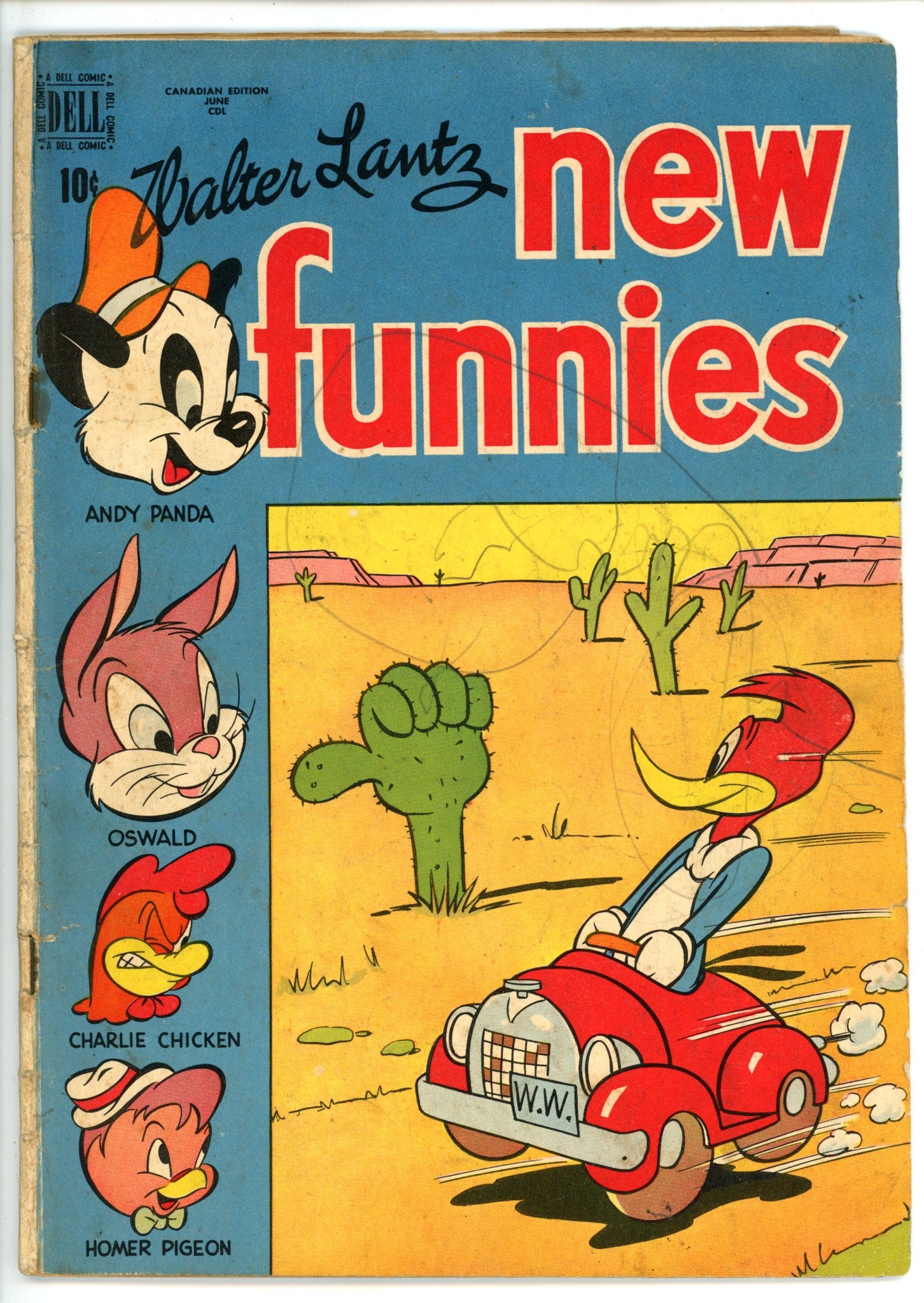 Walter Lantz New Funnies 148 Canadian GD+