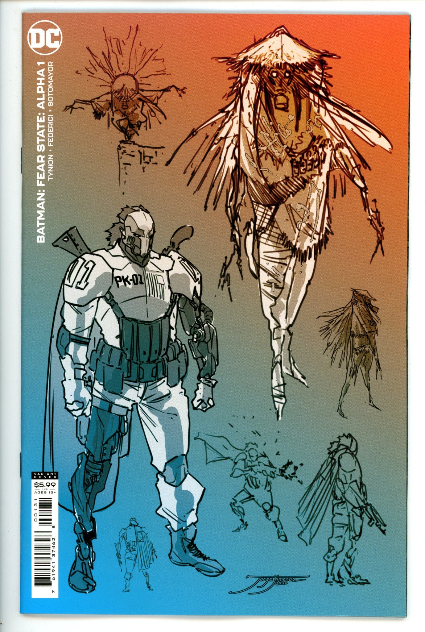 Batman Fear State Alpha 1 Jimenez Variant NM (2021)