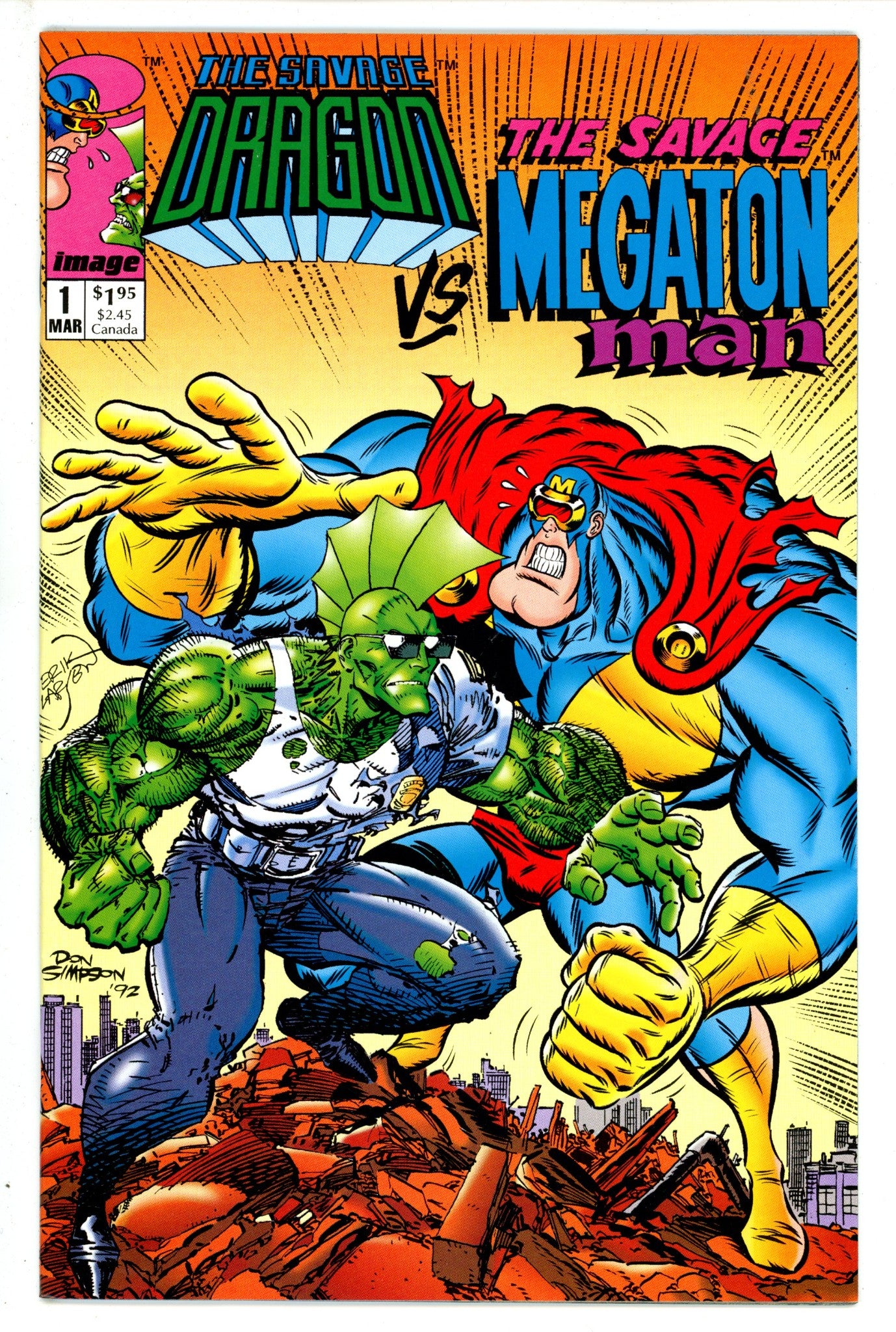 Savage Dragon vs. Savage Megaton Man 1 (1992)