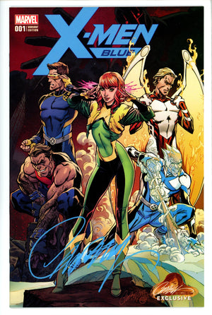 X-Men: Blue  1 Campbell Variant Signed NM+