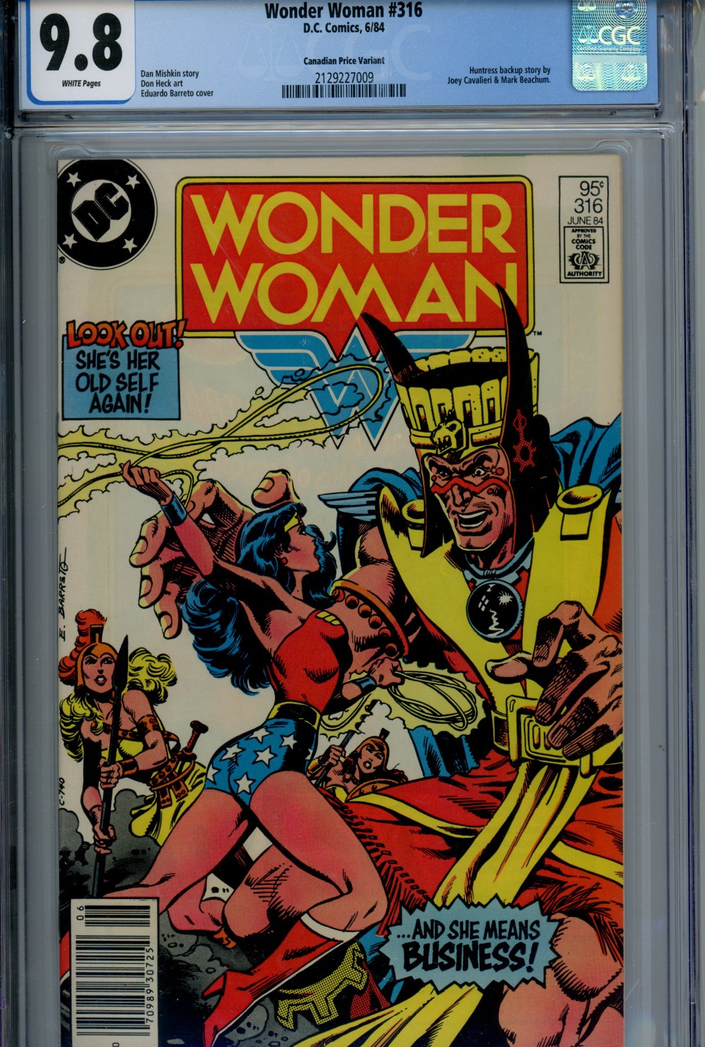 Wonder Woman Vol 1 316 Canadian Price Variant CGC 9.8 (1984)