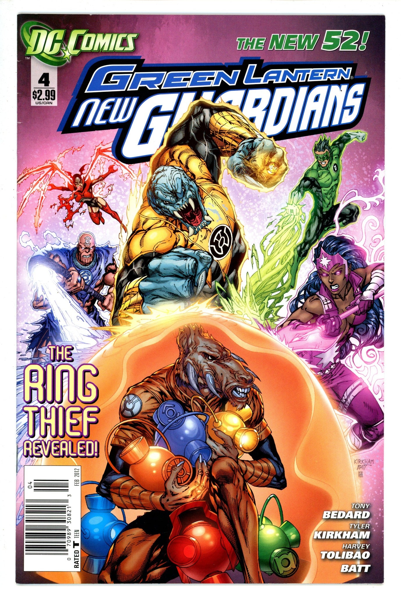 Green Lantern: New Guardians 4 Newsstand (2011)