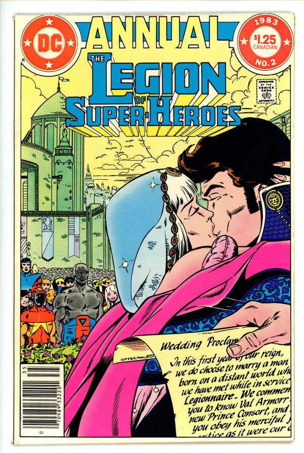 The Legion of Super-Heroes Annual Vol 2 2 Canadian F/VF