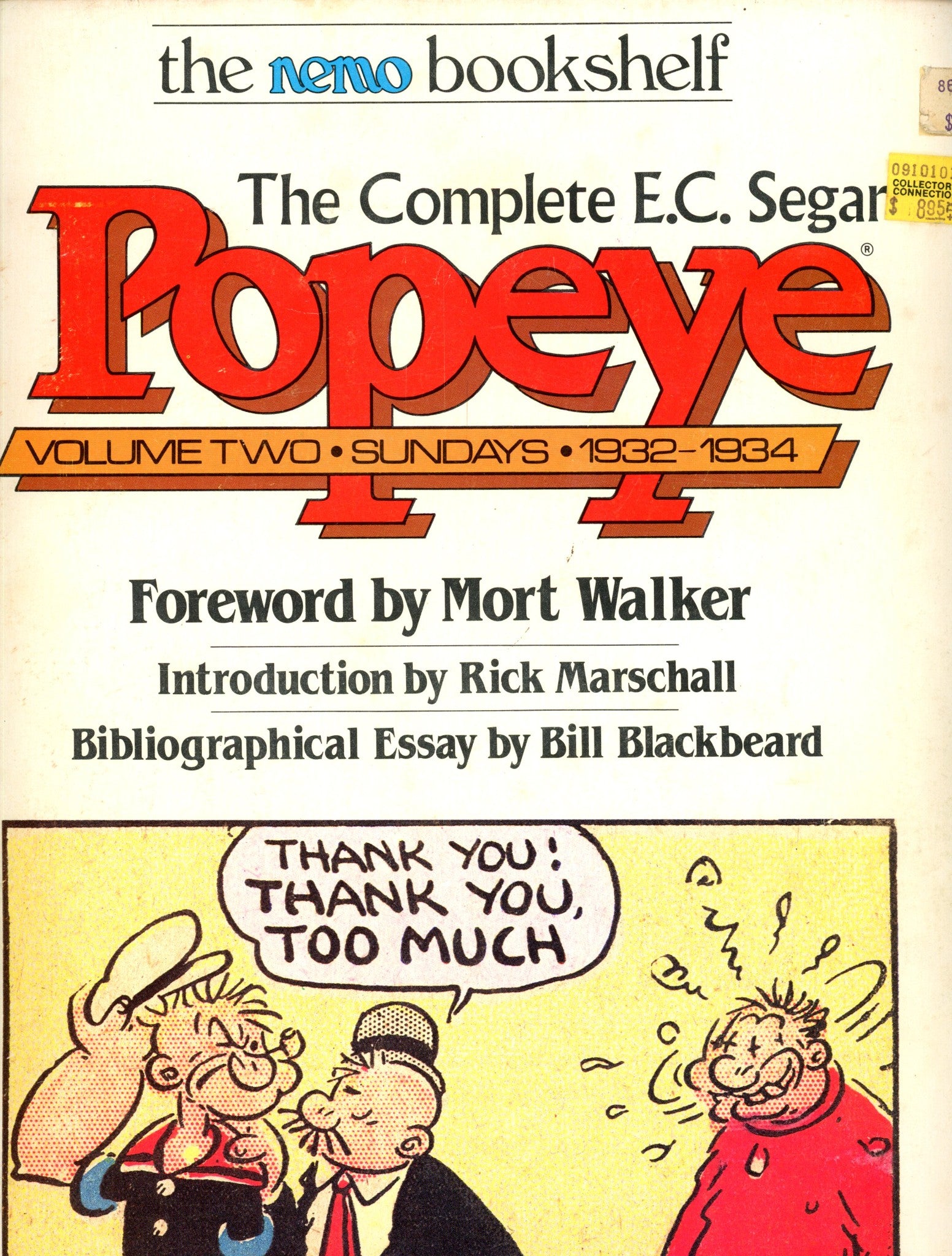 Complete E.C. Segar Popeye Vol 2 Sundays 1932-1934 TPB