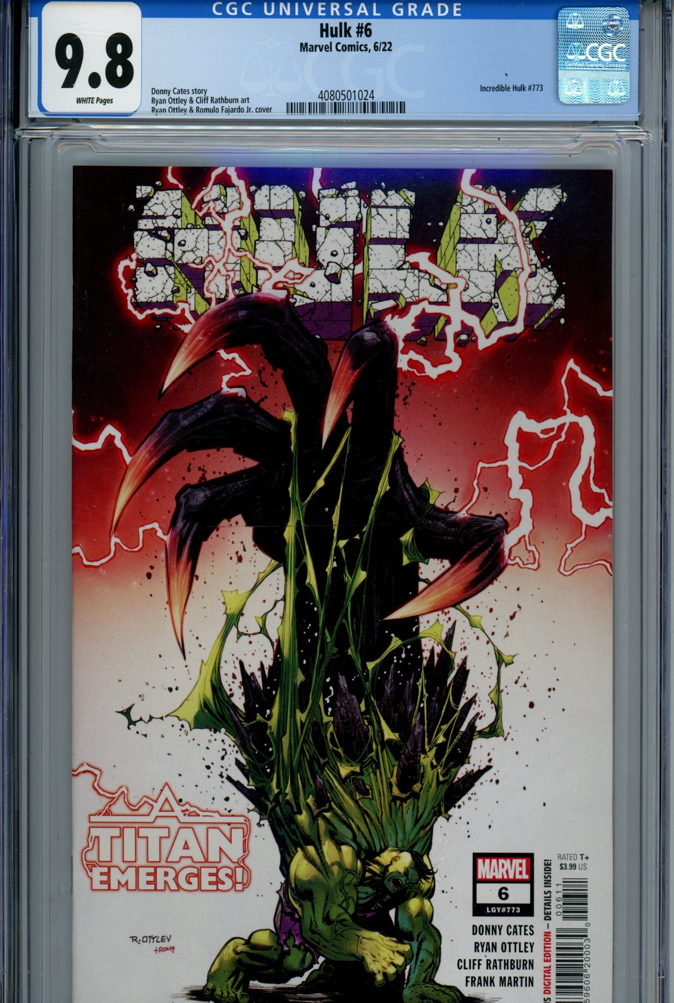 Hulk Vol 4 6 CGC 9.8 (2022)