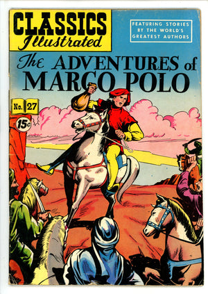 Classics Illustrated The Adventures of Marco Polo 27 HRN 87 VG+