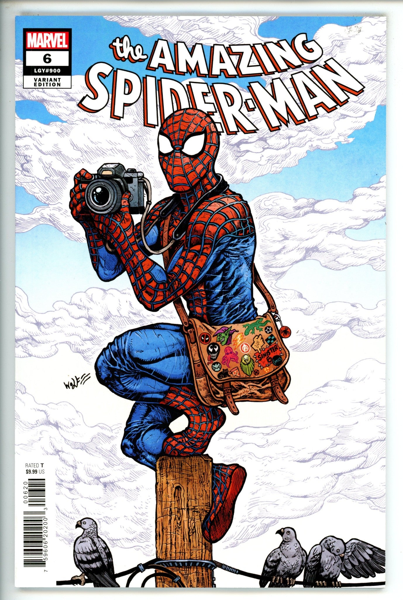 Amazing Spider-Man Vol 6 6 (900) Wolf Variant (2022)