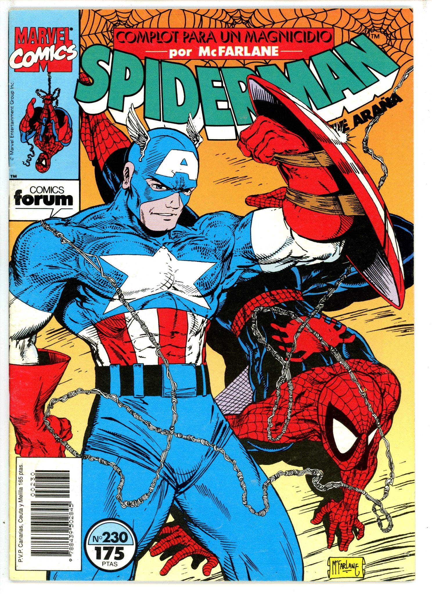 The Amazing Spider-Man Vol 1 323 Spider-Man El Hombre Arana Spain FN/VF (1989)