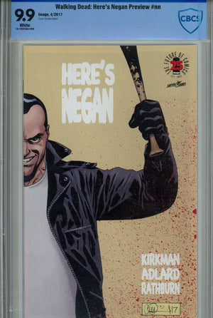 The Walking Dead Here's Negan [nn] CBCS 9.9 (2017)
