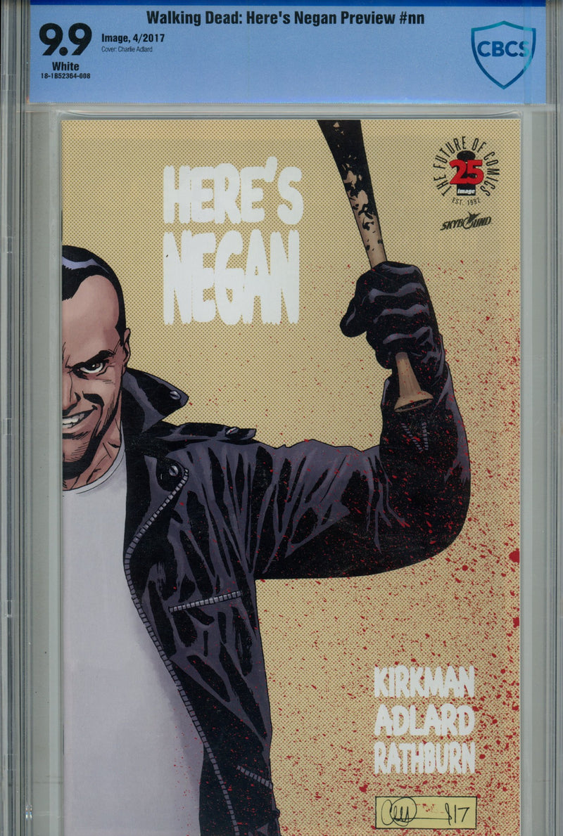 The Walking Dead Here's Negan [nn] CBCS 9.9 (2017)