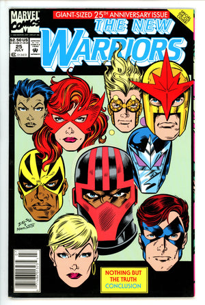 The New Warriors Vol 1 25 Newsstand