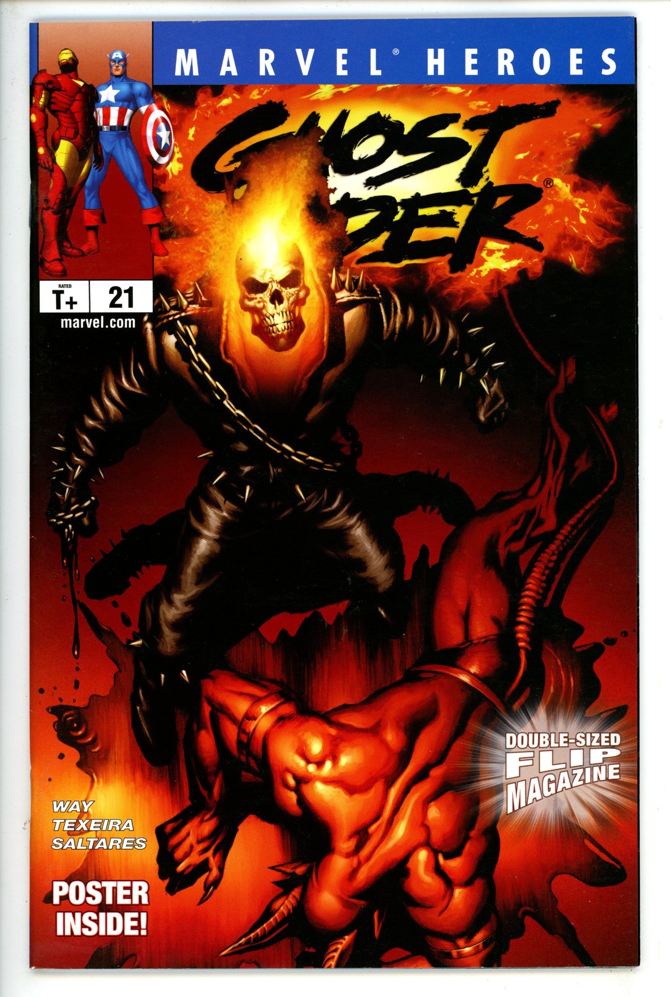 Marvel Heroes Flip Magazine 21 Newsstand VF+