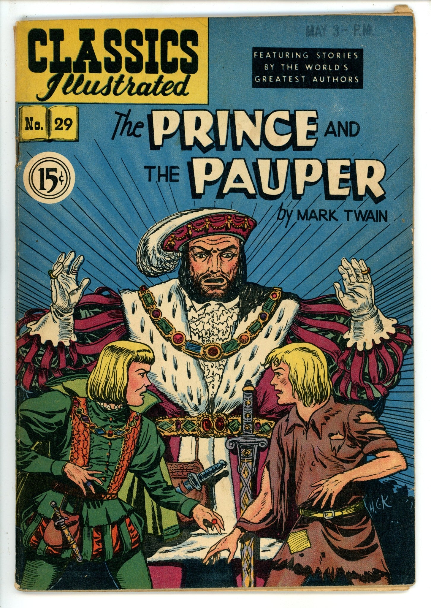 Classics Illustrated The Prine and the Pauper 29 HRN 67 Canadian VG