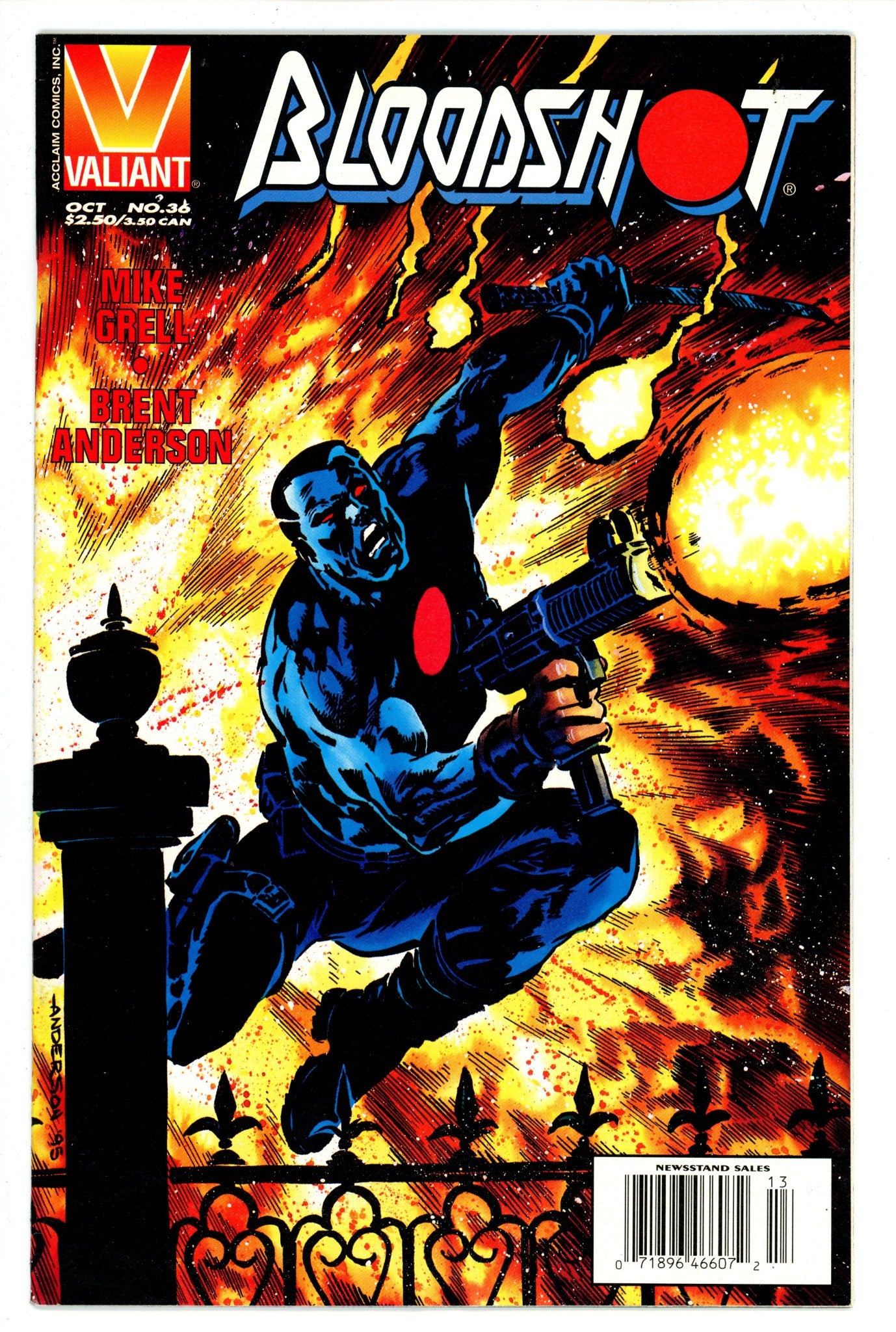 Bloodshot Vol 1 36 Newsstand VF+ (1995)