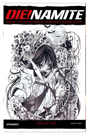 Die!namite 1 Momoko B&W Vampirella Zombie Variant (2020)