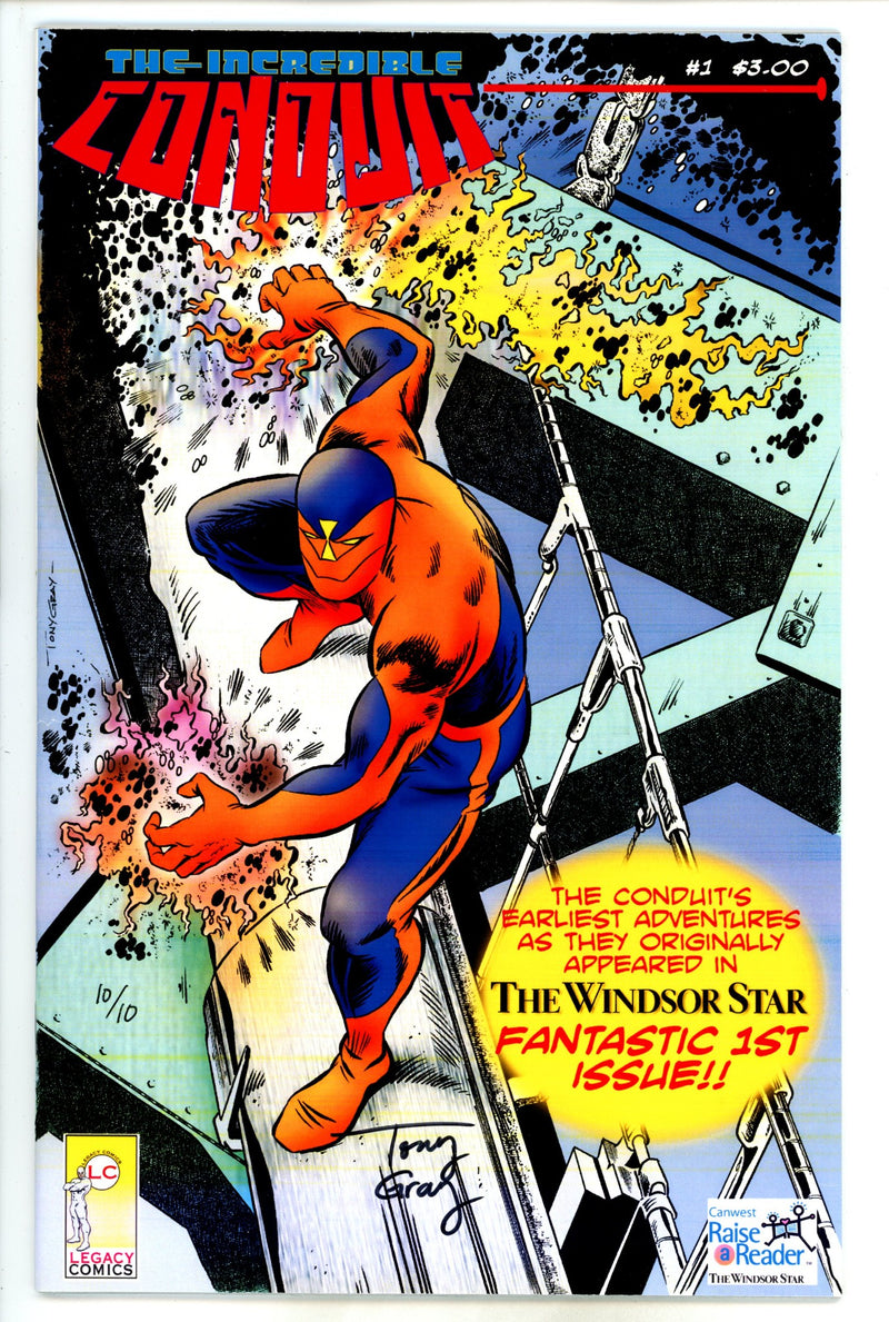 The Incredible Conduit 1 Printer Proof Signed 10/10 Gray NM-