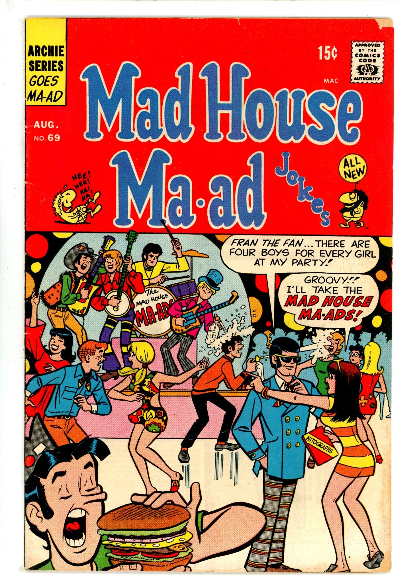 Mad House Ma-ad Jokes 69 VG/FN (1969)