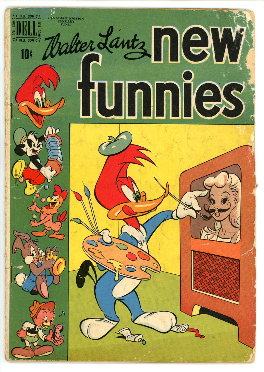 Walter Lantz New Funnies 154 Canadian GD+