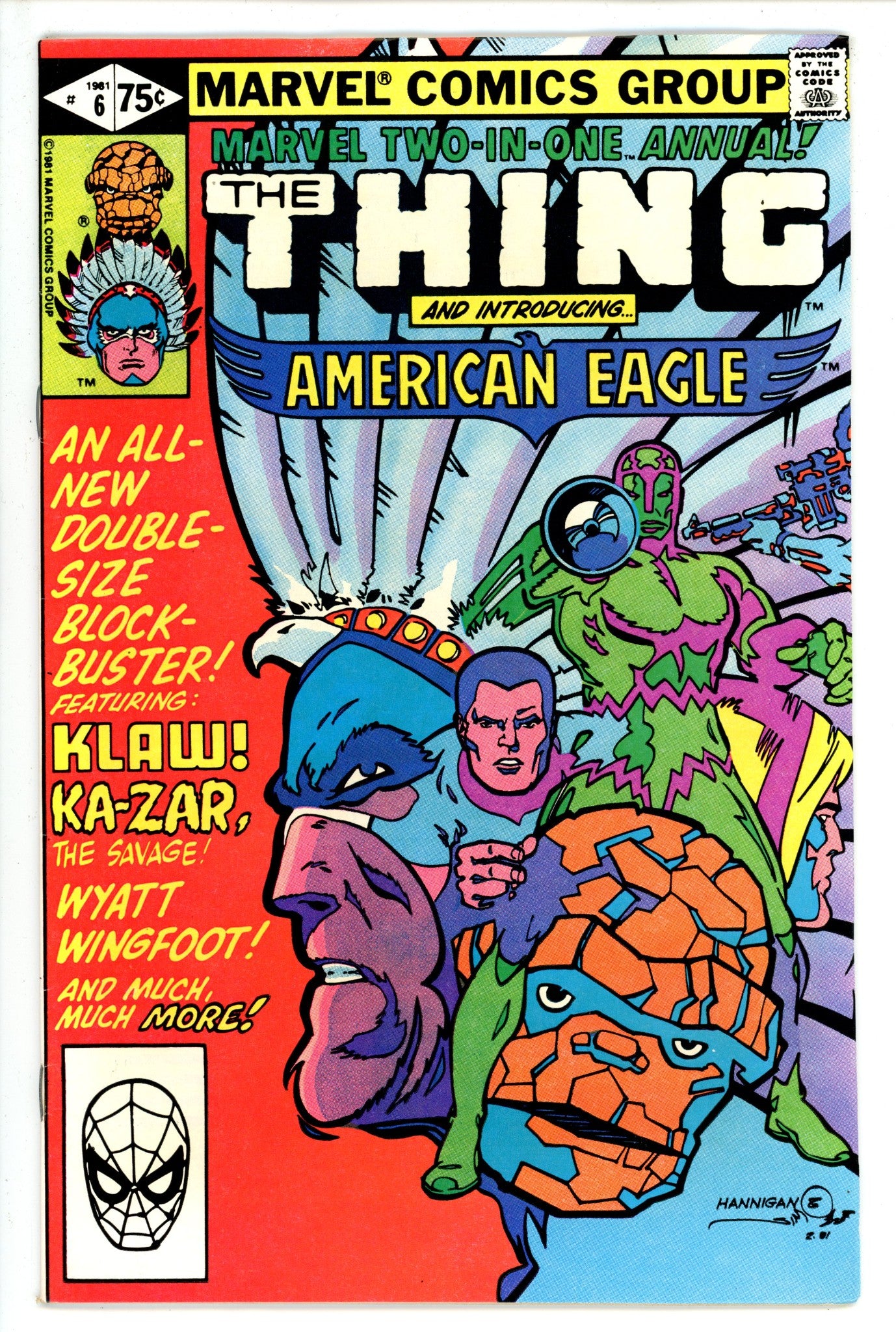 Marvel Two-In-One Annual Vol 1 6 VF- (1981)