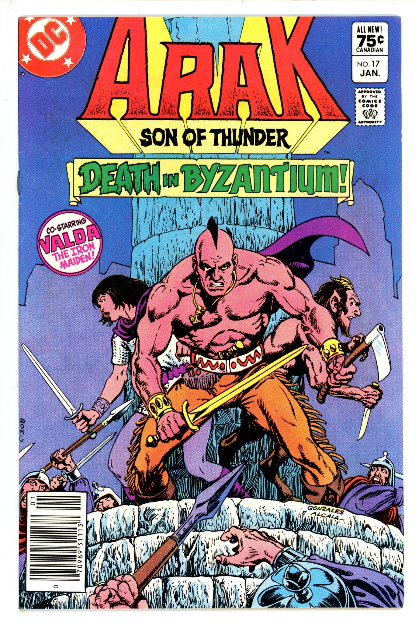 Arak / Son of Thunder 17 Canadian Price Variant VF+ (1982)