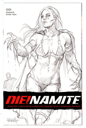 Die!namite 1 Parrillo B&W Sketch Variant (2020)