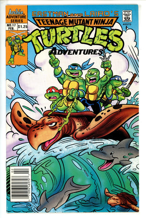 Teenage Mutant Ninja Turtles Adventures Vol 2 17 Canadian Price Variant FN- (1991)