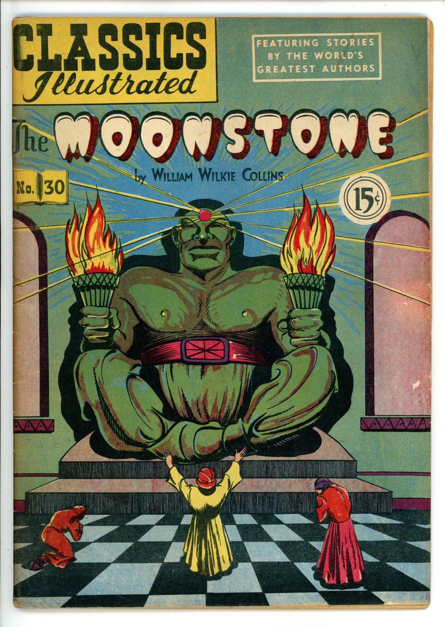 Classics Illustrated The Moonstone 30 HRN 67 Canadian FN-