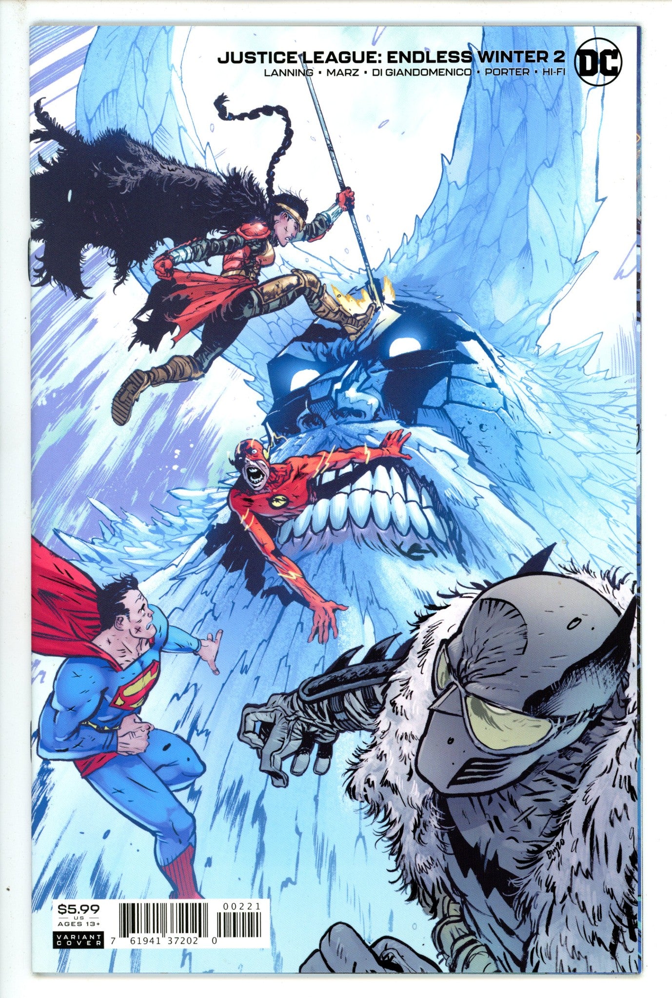 Justice League Endless Winter 2 Johnson Variant (2020)