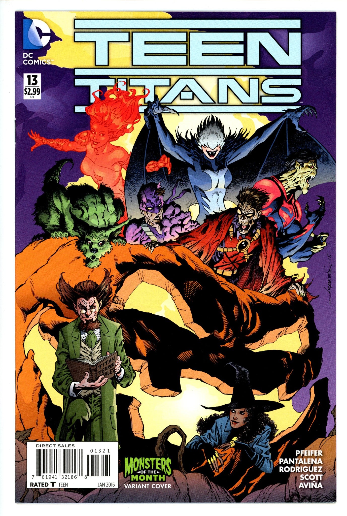 Teen Titans Vol 5 13 Monsters of the Month Variant
