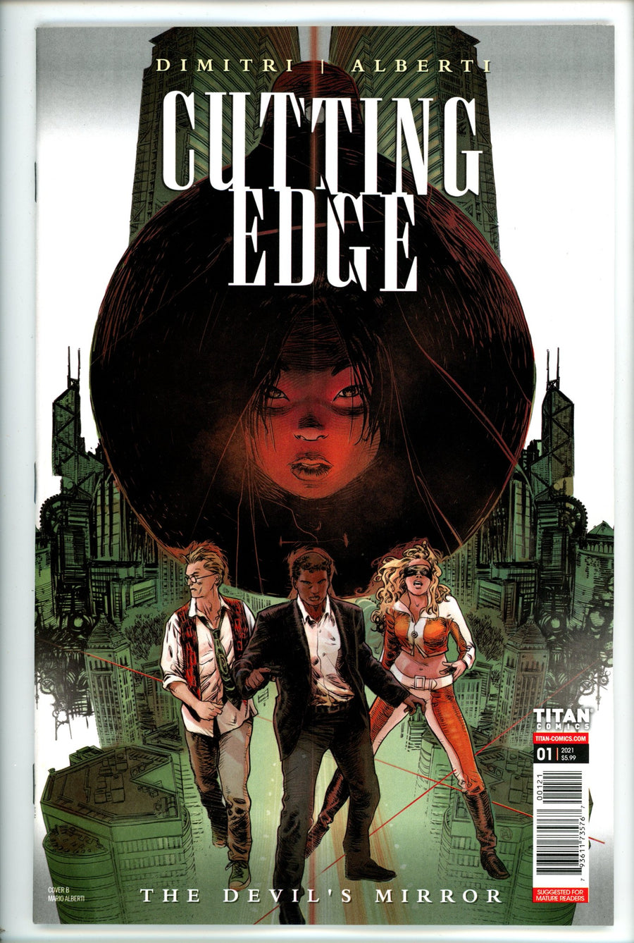 Cutting Edge Devils Mirror 1 Alberti Variant-Titan-CaptCan Comics Inc